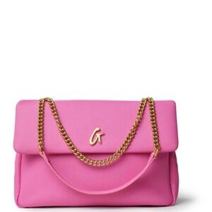 LIKE NEW💗Elegant Pink Shoulder Bag with Gold Accents